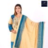 Butter Yellow Tribal Block-Print Three-Piece